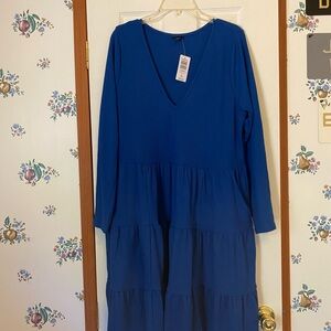 Torrid Blue Waffle Knit Dress